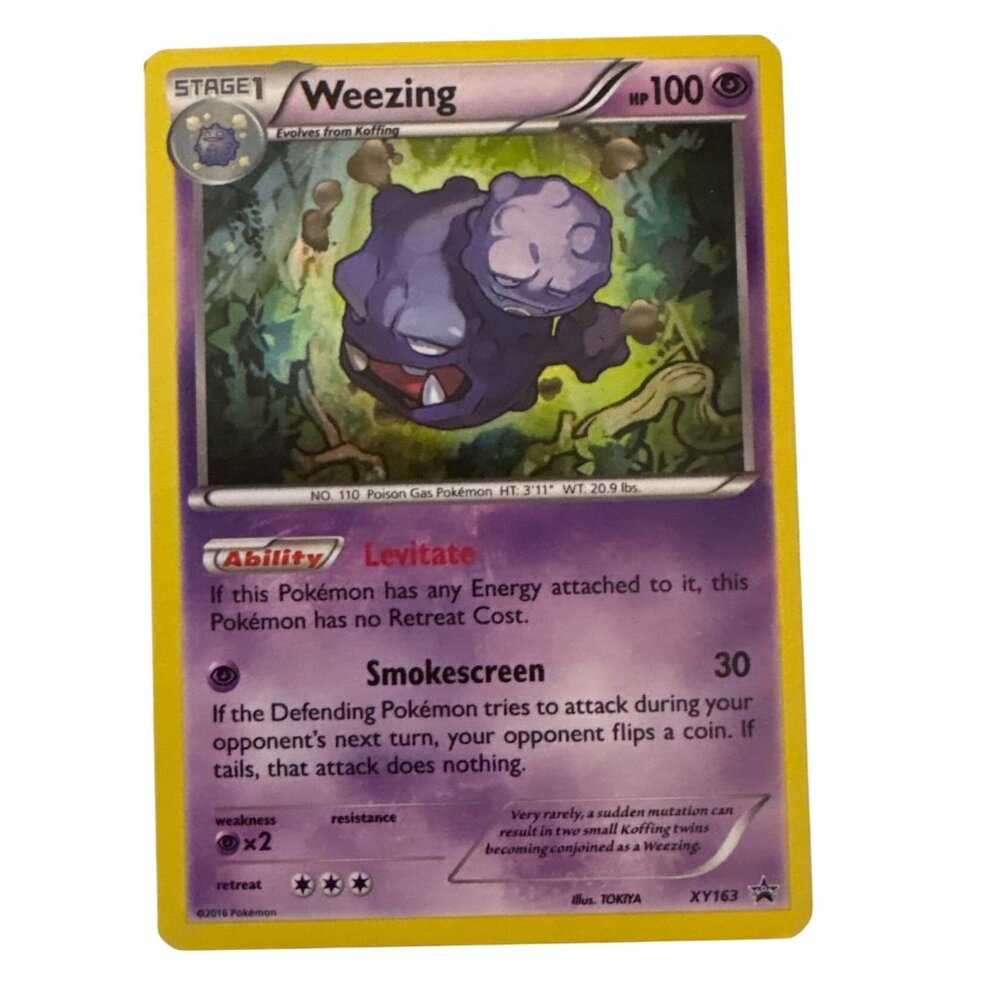 Pokemon TCG Weezing XY163 Holo Rare Card 2016